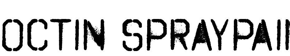Octin Spraypaint Free Font Download Free